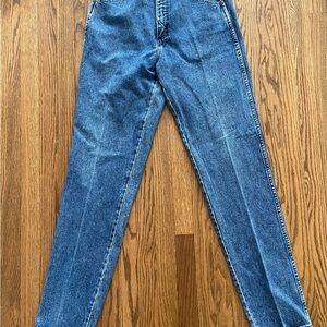 Wrangler Silverlake Jeans Women Vintage 11/12 X 34 Blue Bareback High-Waist USA